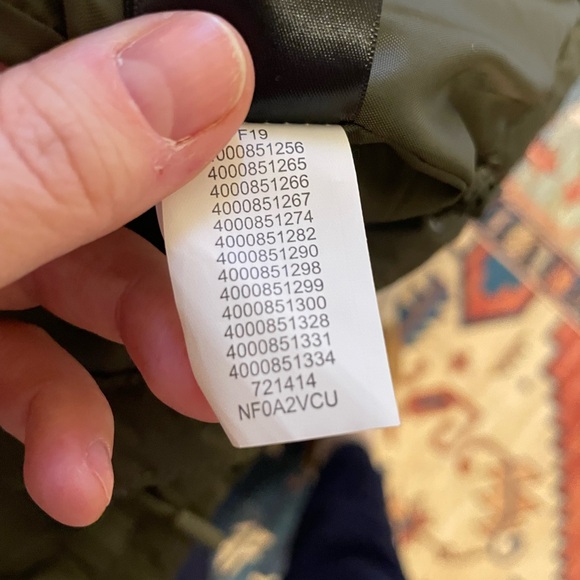 North Face Raincoat | Medium, Olive Green - Picture 4 of 4